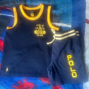 Polo, Ralph Lauren mash tank top & cotton shorts size 4t good condition